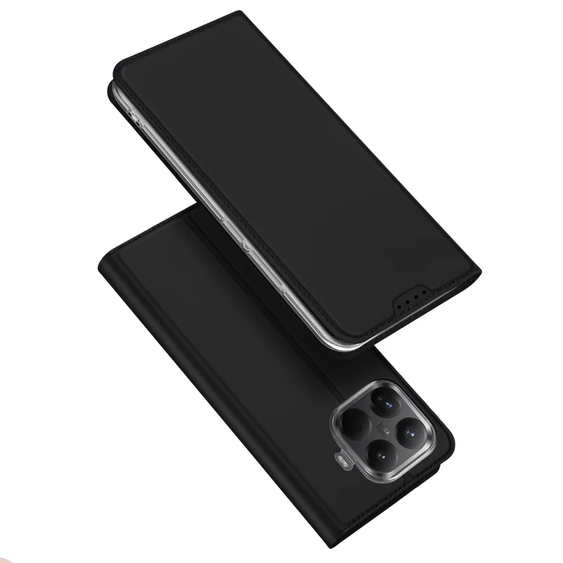 DUX DUCIS for Xiaomi 17T Case Skin Pro Series Leather Stand Cover Card Holder - Black - 1