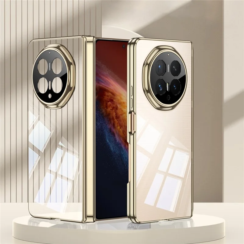 GKK For Honor Magic V6 5G TPU Case Magnetic Hinge Shockproof Phone Cover - Champagne Gold - 1