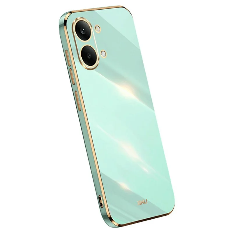 XINLI For Xiaomi Redmi Turbo 5 Max 5G / Poco X8 Pro Max 5G Case TPU Phone Cover with Electroplating Frame - Cyan - 1