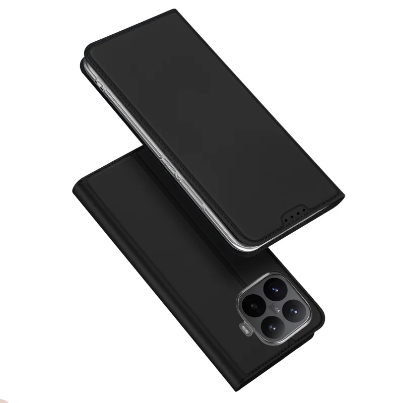 DUX DUCIS for Xiaomi 17T Pro Case Skin Pro Series Leather Stand Cover Card Holder - Black - 1