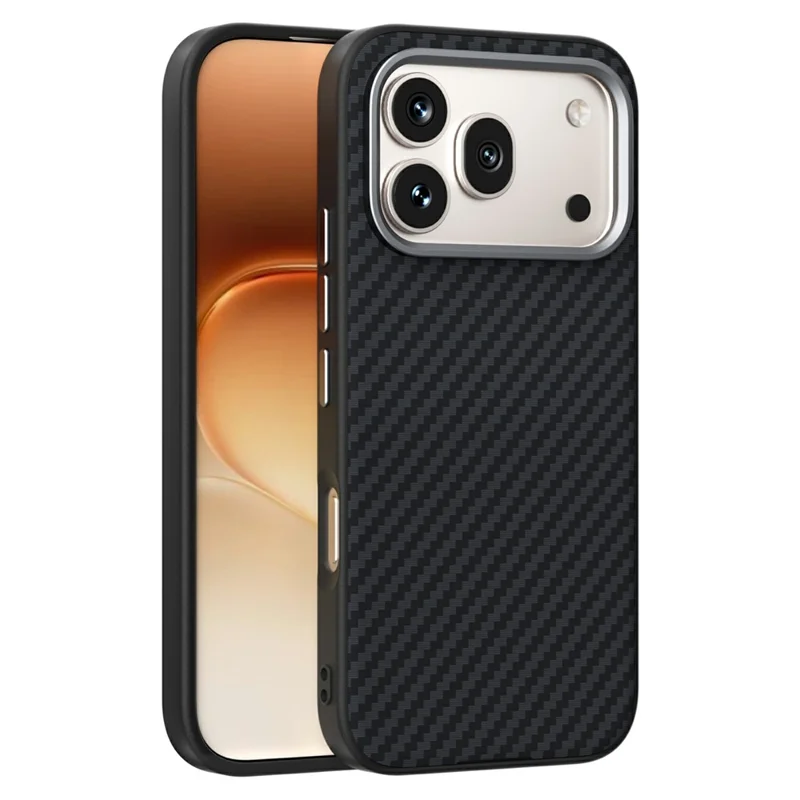 ABEEL For Honor 600 5G / 600 Pro 5G Magnetic Case Carbon Fiber Texture Phone Back Cover - Black - 1