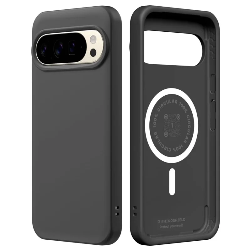 RHINOSHIELD SolidX Series for Google Pixel 10 Pro XL Magnetic Case TPE Shockproof Phone Cover - Classic Black - 1