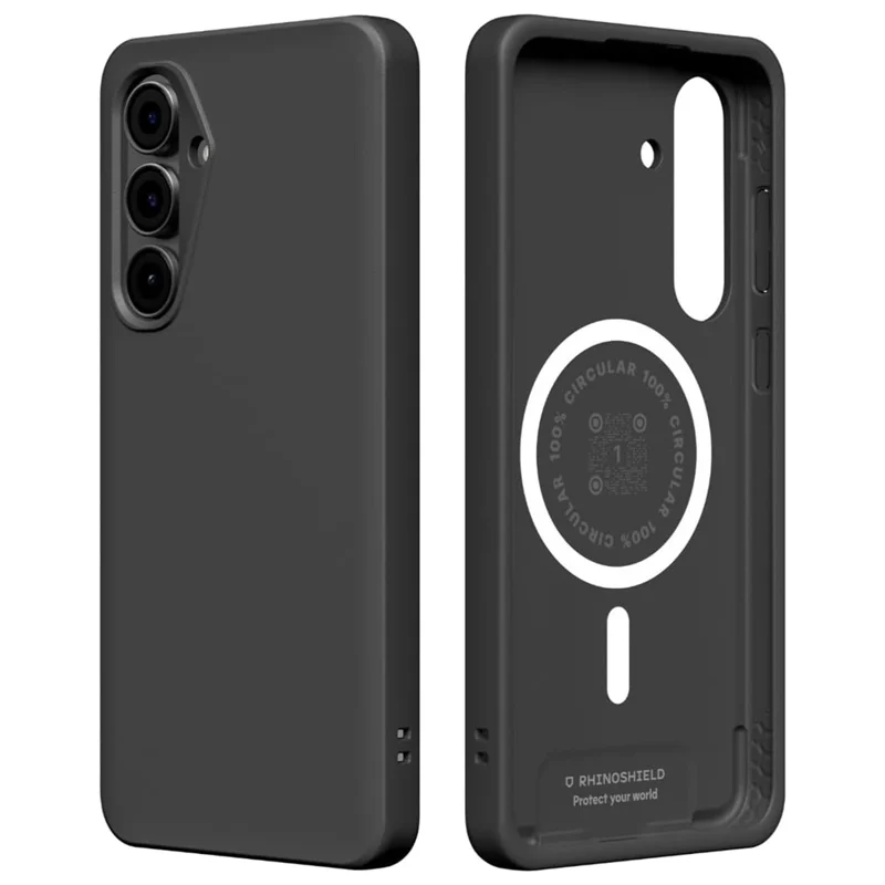 RHINOSHIELD SolidX Series for Samsung Galaxy S25 FE Magnetic Case TPE Shockproof Phone Cover - Classic Black - 1
