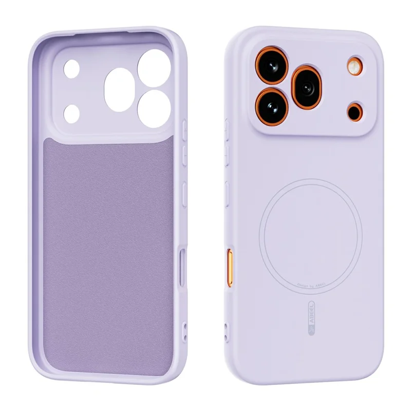 ABEEL Magnetic Case For Honor 600 Pro 5G Skin Touch Liquid Silicone Phone Back Cover - Purple - 1