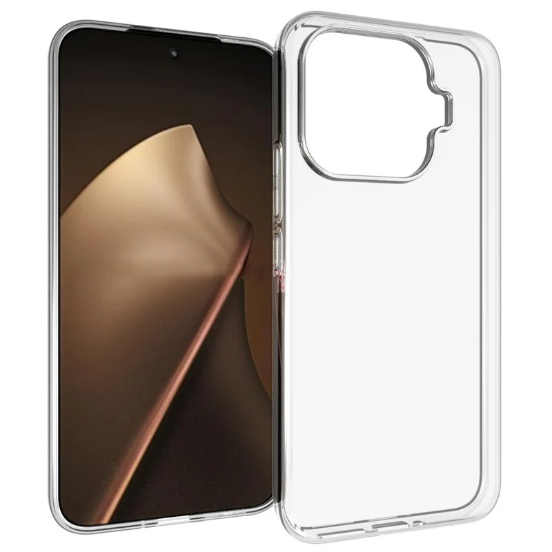 For Xiaomi 17T Pro Case Watermark Resistant TPU Phone Back Cover - Transparent - 1