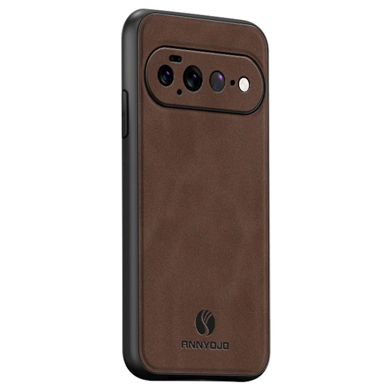 ANNYOJO For Google Pixel 11 Pro XL Phone Case PU Leather + PC + TPU Anti Drop Phone Back Cover - Coffee - 1