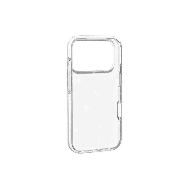 For iPhone 18 Pro Glitter Case PC Back TPU+TPE Frame Bling Sparkle Shockproof Cover - 10
