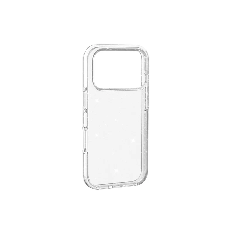 For iPhone 18 Pro Glitter Case PC Back TPU+TPE Frame Bling Sparkle Shockproof Cover - 11