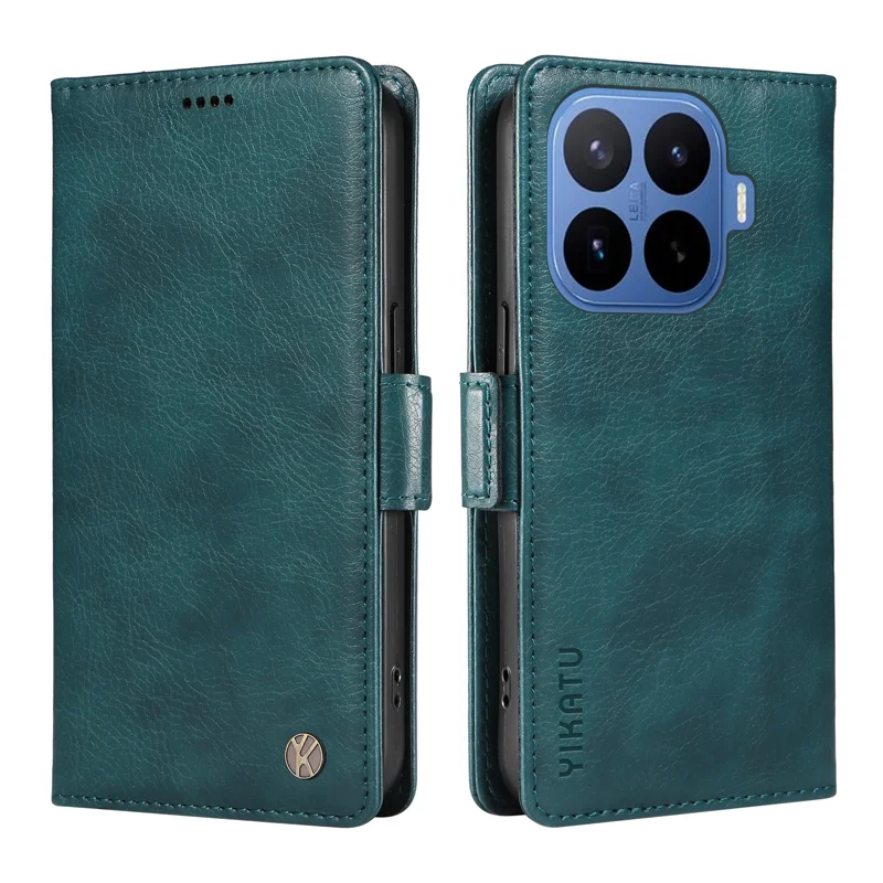 YIKATU for Xiaomi 17T Case YK-007 Litchi Texture PU Leather Wallet Phone Cover - Blue - 1