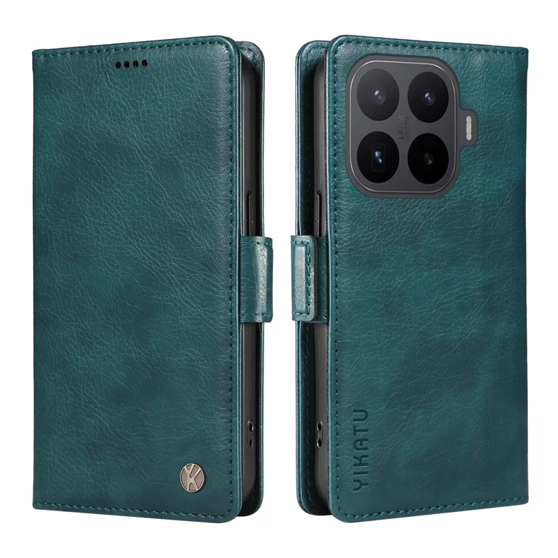 YIKATU for Xiaomi 17T Pro Case YK-007 Litchi Texture PU Leather Wallet Phone Cover - Blue - 1