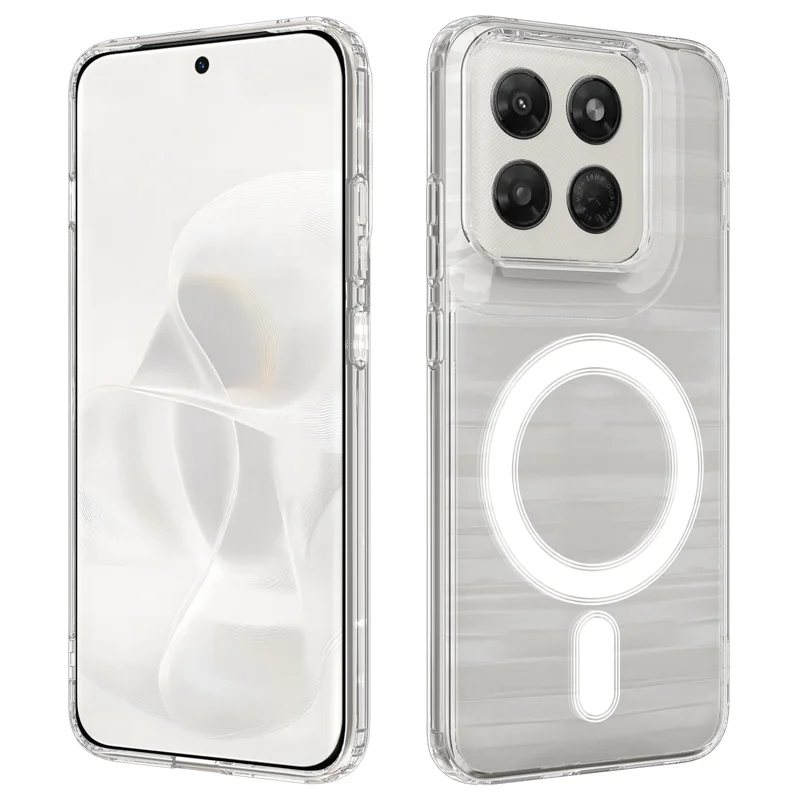 For Motorola Moto G37 Power 5G / Motorola Moto G47 5G / Motorola Moto G37 5G Clear Phone Magnetic Case TPU + Acrylic Back Cover - Clear - 1