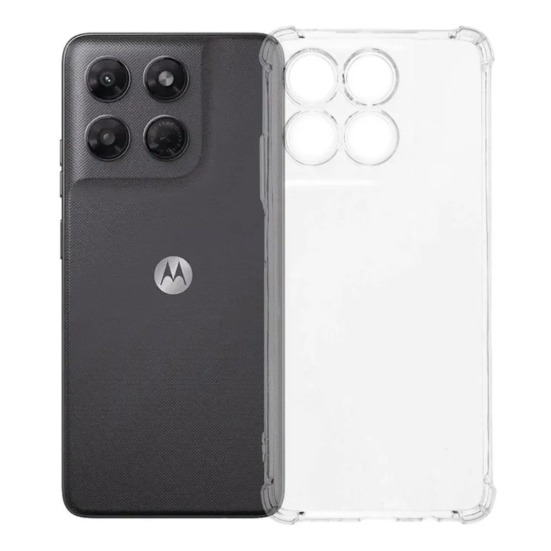 For Motorola Moto G37 Power 5G TPU Case Reinforced Corners Drop-proof Phone Cover - Transparent - 1
