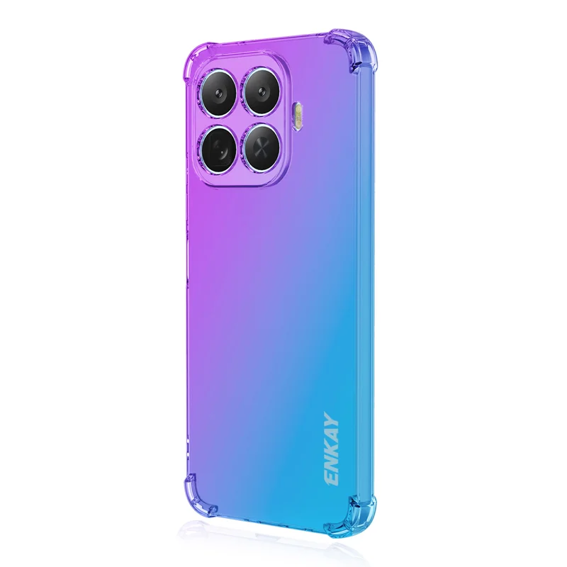 ENKAY for Xiaomi 17T Pro TPU Case Thickened Four Corner Drop-proof Phone Back Cover - Purple / Blue - 1