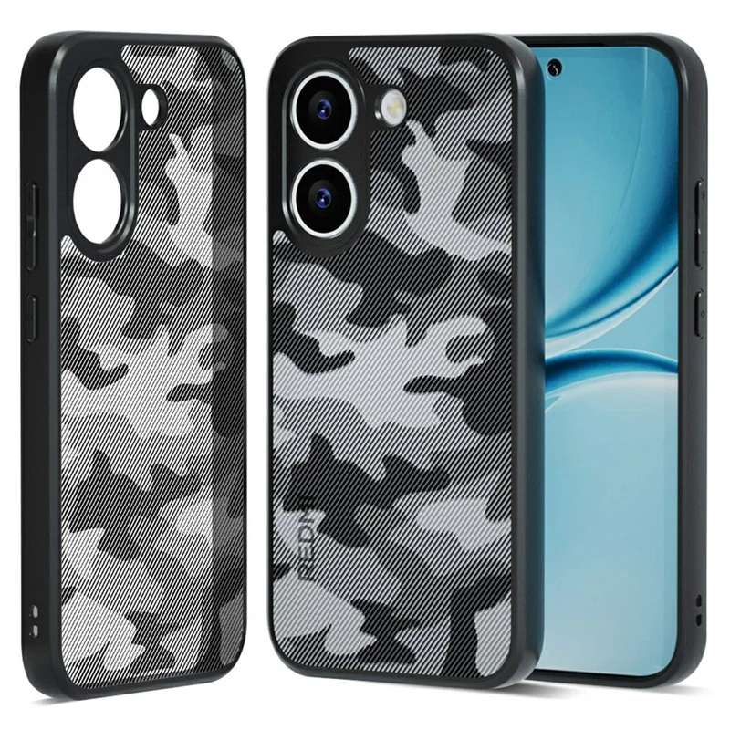 IBMRS For Xiaomi Poco X8 Pro 5G Case Soft TPU Frame Hard PC Back Anti-Fall Phone Cover - Artistic Camouflage - 1