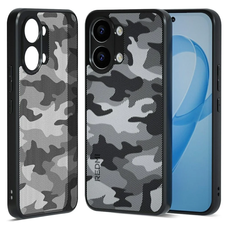 IBMRS For Xiaomi Poco X8 Pro Max 5G Case Soft TPU Frame Hard PC Back Anti-Fall Phone Cover - Artistic Camouflage - 1