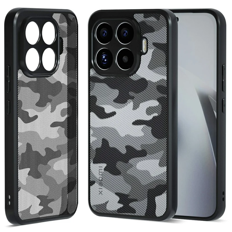 IBMRS For Xiaomi 17T Pro Case Soft TPU Frame Hard PC Back Anti-Fall Phone Cover - Artistic Camouflage - 1