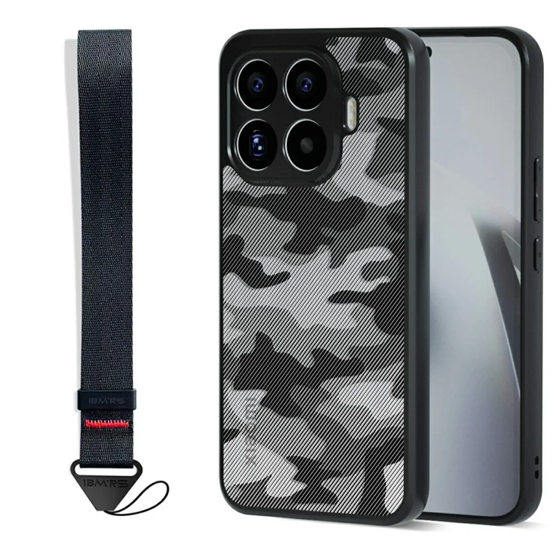 IBMRS Mobile Cover for Xiaomi 17T Pro Soft TPU + Hard PC Case with Wrist Strap (Precision Cutouts) - Artistic Camouflage - 1