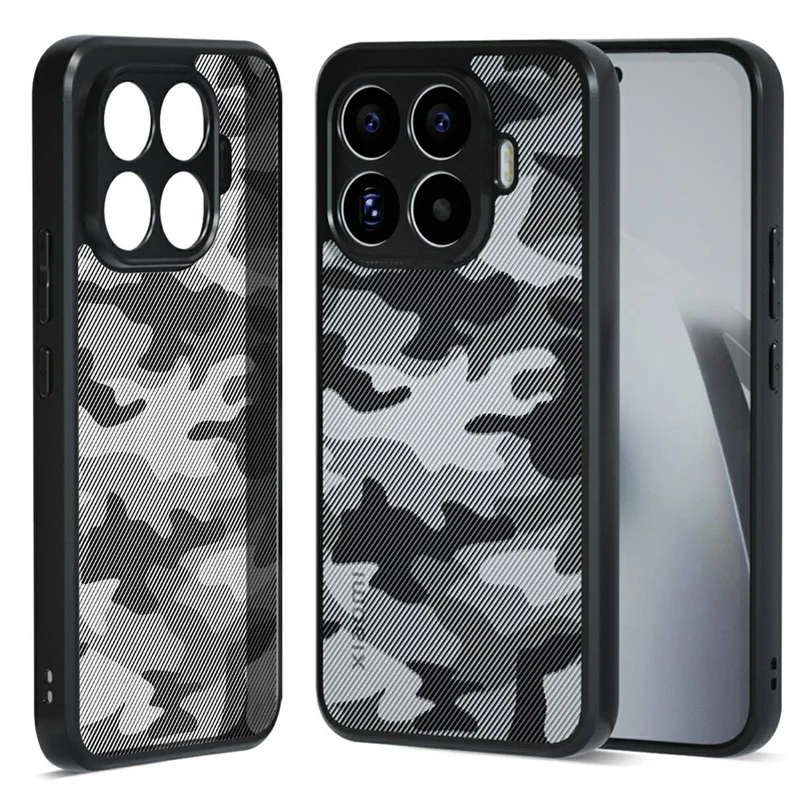 IBMRS For Xiaomi 17T Case Soft TPU Frame Hard PC Back Anti-Fall Phone Cover - Artistic Camouflage - 1