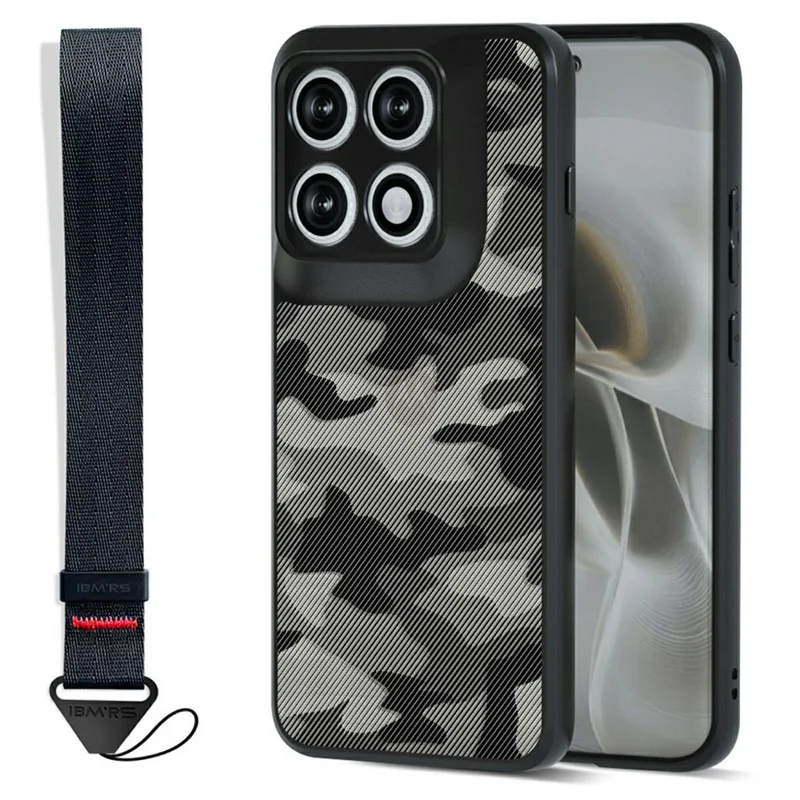 IBMRS Mobile Cover for Motorola Edge 70 Pro 5G / 70 Pro+ 5G Soft TPU + Hard PC Case with Wrist Strap (Precision Cutouts) - Artistic Camouflage - 1