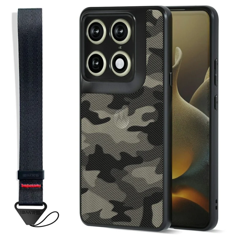 IBMRS Mobile Cover for Motorola Edge 70 Ultra 5G / Moto X70 Air Pro 5G Soft TPU + Hard PC Case with Wrist Strap (Precision Cutouts) - Artistic Camouflage - 1