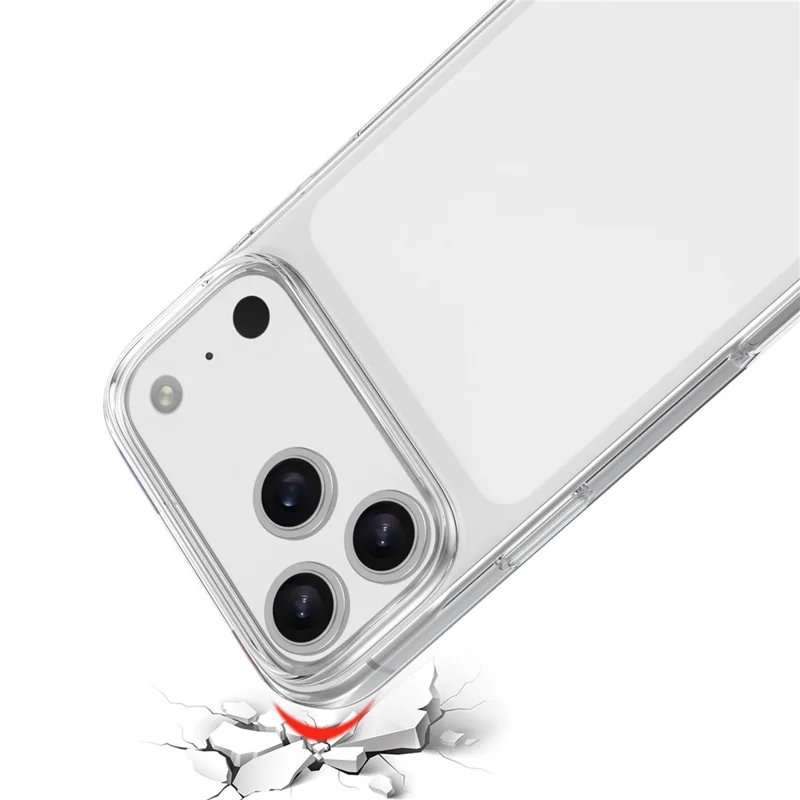 For iPhone 18 Pro Max Case Anti-Fingerprint Crystal Clear TPU Phone Cover - Transparent - 7