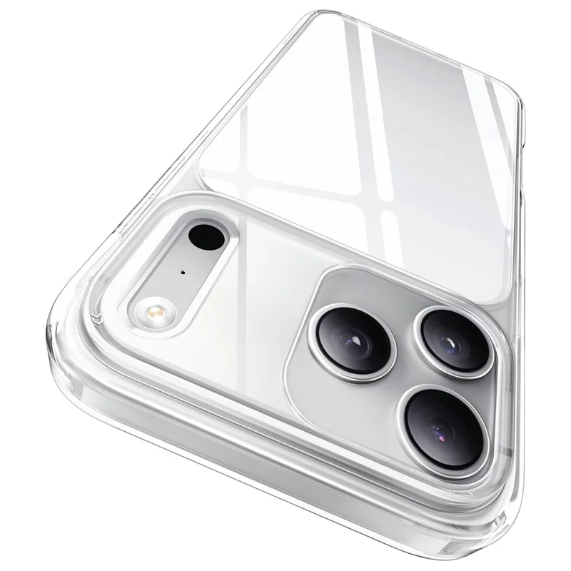 CASEKOO for iPhone 18 Pro / 17 Pro Case PC + TPU Clear Anti-Yellowing Phone Cover - Transparent - 1