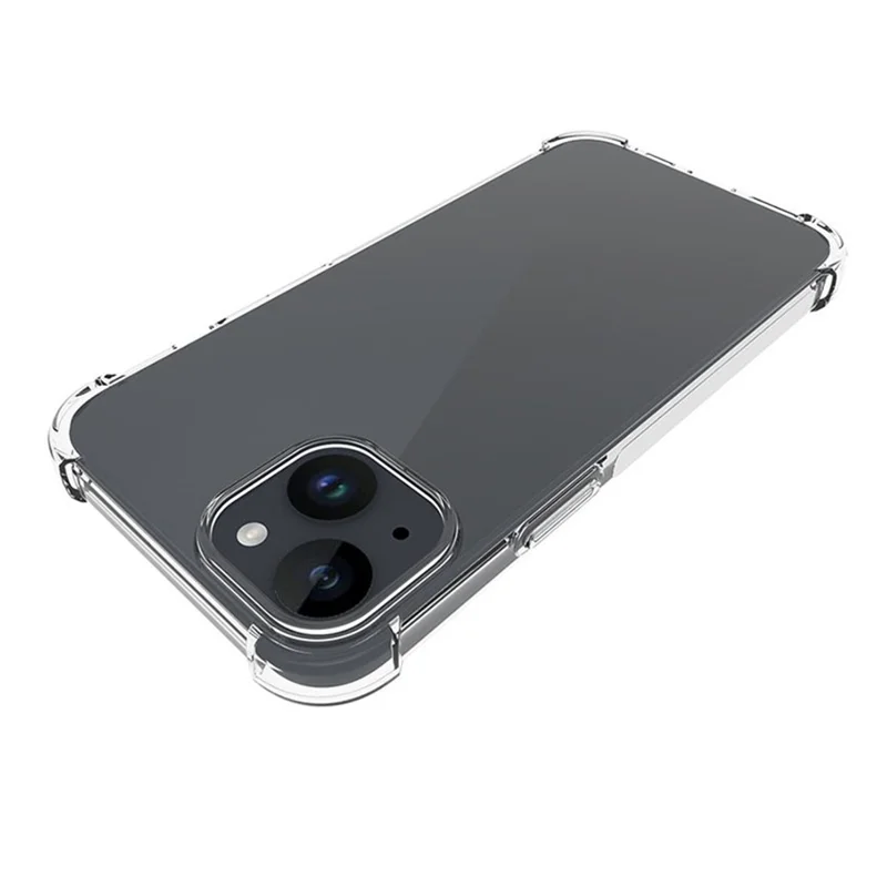 For iPhone 15 Super Clear TPU Cell Phone Case Non-Slip Anti-Dust Mobile Phone Back Cover Shell - 3