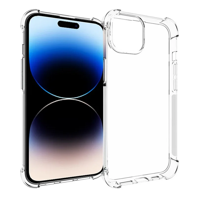 Anti-Slip Phone Case for iPhone 15 Plus , Four Corner Airbag Shock-Absorbed Corner Flexible TPU Phone Cover - 1