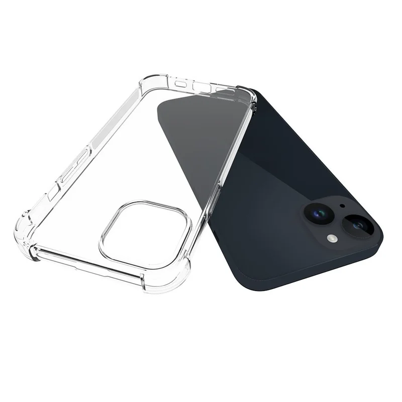 Anti-Slip Phone Case for iPhone 15 Plus , Four Corner Airbag Shock-Absorbed Corner Flexible TPU Phone Cover - 2