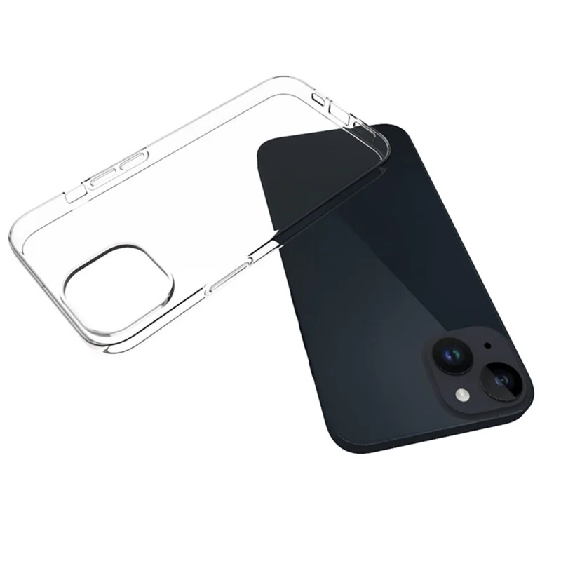 For iPhone 15 Glossy Waterproof TPU Cell Phone Case Shockproof Anti-Dust Mobile Phone Cover Shell - 5