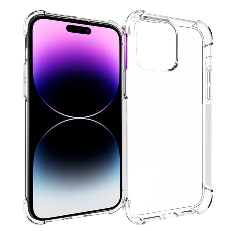 Phone Case for iPhone 15 Pro Max Anti-Drop Clear Phone Shell Four Corner Airbag Flexible TPU Cover - 1