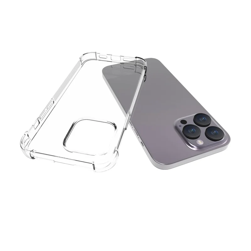 Phone Case for iPhone 15 Pro Max Anti-Drop Clear Phone Shell Four Corner Airbag Flexible TPU Cover - 2