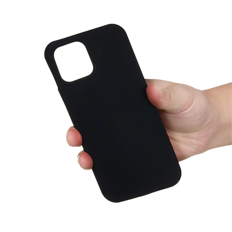 For iPhone 15 Pro Liquid Silicone Phone Case Soft Lining Anti-scratch Back Cover - Black - 4