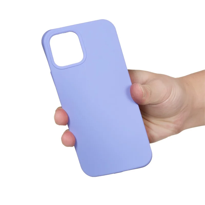 For iPhone 15 Pro Max Liquid Silicone Soft Lining Back Cover Anti-drop Phone Case - Light Purple - 4