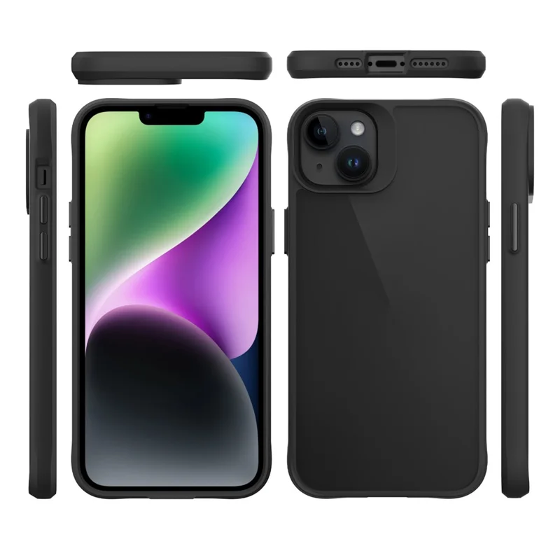 Combat X Mode Series for iPhone 15 Four Corner Shockproof Phone Case TPU + PC Back Cover - Black - 9