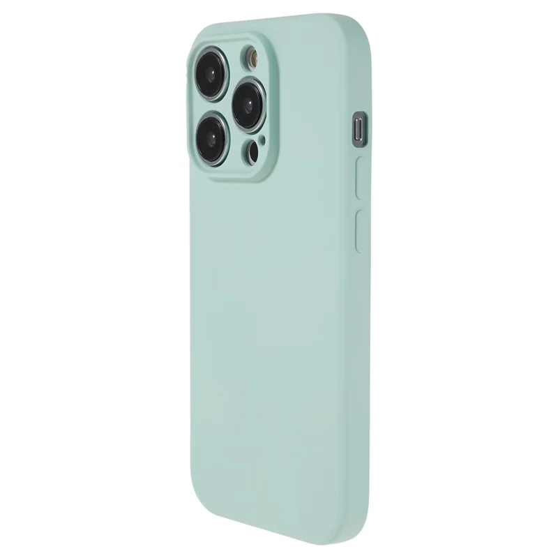 Rubberized Candy Color Shell for iPhone 15 Pro Soft TPU + Fiber Lining Phone Case Phone Cover - Baby Blue - 1