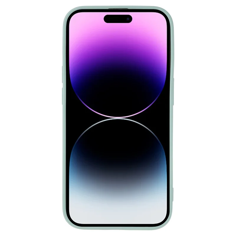 Rubberized Candy Color Shell for iPhone 15 Pro Soft TPU + Fiber Lining Phone Case Phone Cover - Baby Blue - 2