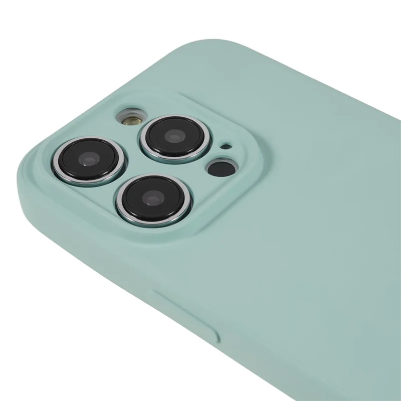 Rubberized Candy Color Shell for iPhone 15 Pro Soft TPU + Fiber Lining Phone Case Phone Cover - Baby Blue - 6