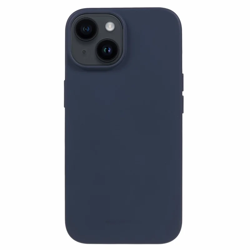 MERCURY GOOSPERY SOFT FEELING Series Matte Phone Case for iPhone 15 Soft TPU Anti-drop Back Cover - Blue - 1