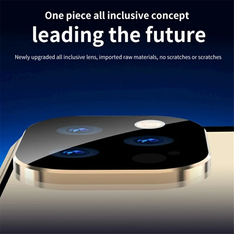 Compatible with MagSafe Case for iPhone 15 Pro Magnetic Metal Frame + Double-Sided Tempered Glass Phone Cover with Buckle Lock - Gold - 7