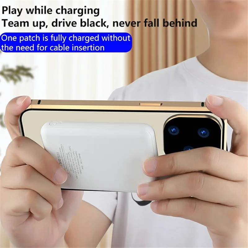 Dual-Sided Tempered Glass+Magnetic Metal Frame Anti-Drop Case for iPhone 15 Compatible with MagSafe Phone Cover with Buckle Lock - Gold - 8