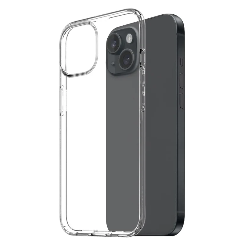 NORTHJO 3 in 1 Clear Case for iPhone 15 Case with HD Tempered Glass Screen Protector / Camera Lens Film - 2