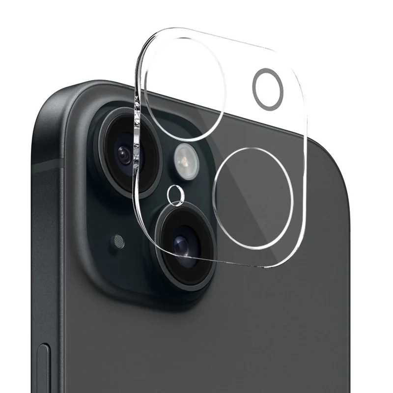 NORTHJO 3 in 1 Clear Case for iPhone 15 Case with HD Tempered Glass Screen Protector / Camera Lens Film - 4