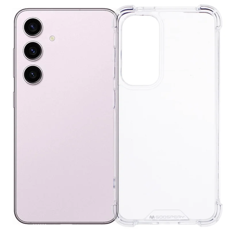 MERCURY GOOSPERY For Samsung Galaxy S24 TPU+Acrylic Case Anti-drop Corner Clear Phone Cover - 1