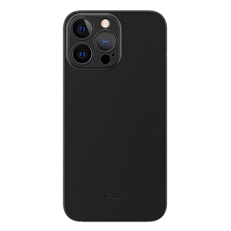 KZDOO Air Skin Series For iPhone 15 Pro Max Frosted Back Case Ultra Thin Phone Cover - Black - 1