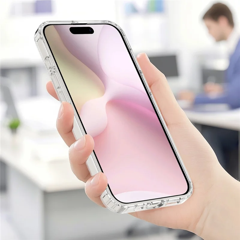 For iPhone 17e / 16e Clear Case Compatible with MagSafe TPU + Acrylic Phone Cover - 8