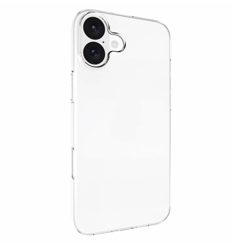 For iPhone 16 Plus Phone Cover Non-Slip TPU Watermark-Free Glossy Clear Case - 2