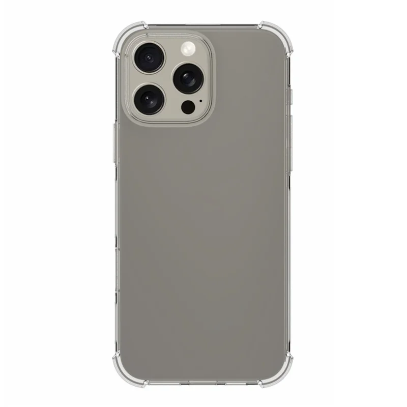For iPhone 16 Pro Max Case Drop Protection Anti-Slip Transparent TPU Phone Cover - 2