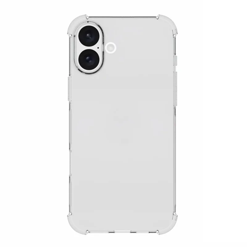 For iPhone 16 Plus Slim-Fit Phone Case TPU Shell Non-Slip HD Transparent Mobile Phone Cover - 2