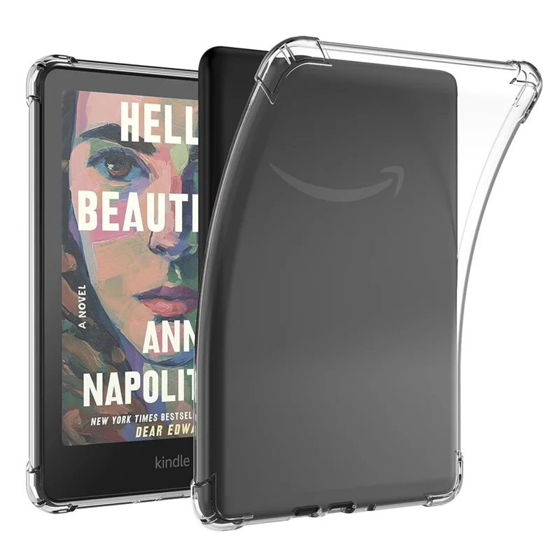 For Amazon Kindle Colorsoft / Kindle Paperwhite (2024) Case Four Corner Shockproof Clear E-Reader TPU Cover - 1